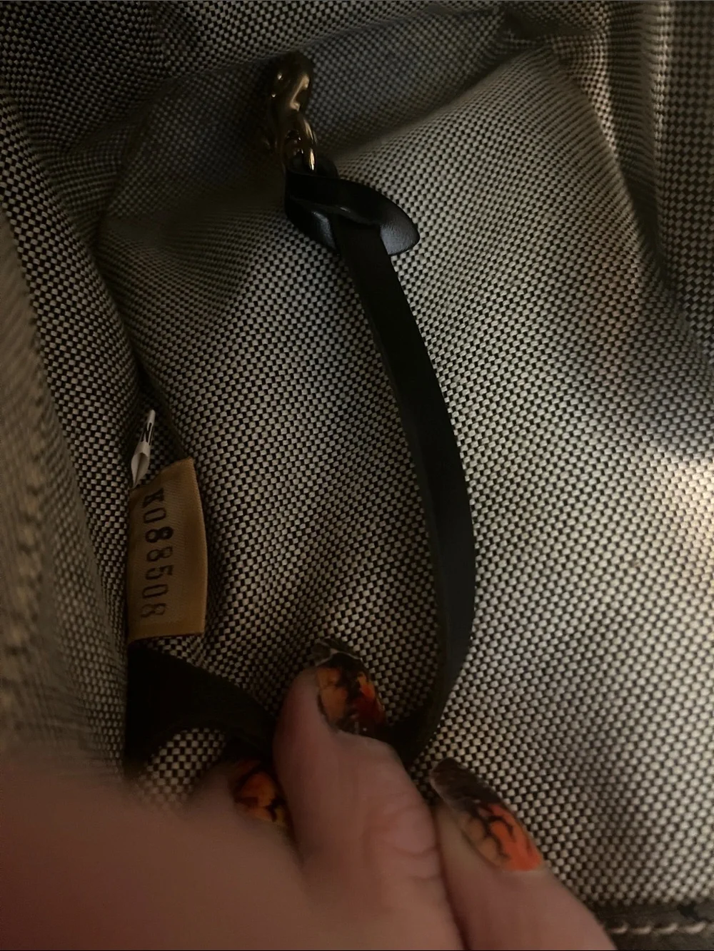 Dooney & Bourke Black &Gray DB Logo Satchel with Wristlet